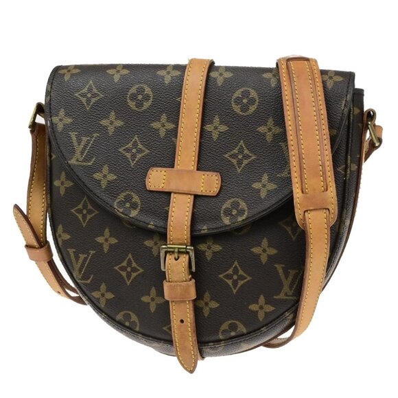 LOUIS VUITTONI Chantilly MM Shoulder Bag Monogram Leather Brown M51233 83YH038 - Picture 1 of 13